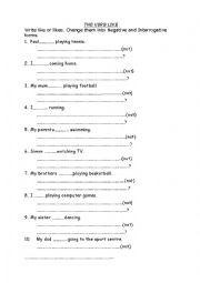 the verb like