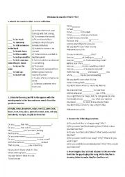 English Worksheet: Welcome to my life SONG