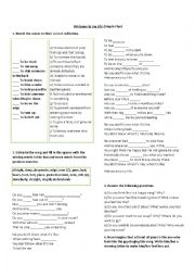 English Worksheet: Welcome to my life SONG