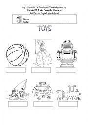 English Worksheet: Toys