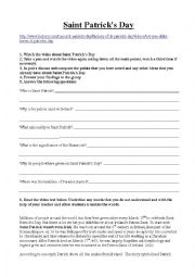 St Patricks Day worksheet