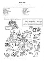 English Worksheet: Wild animals