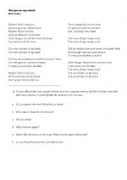 English Worksheet: Always on my mind - Elvis presley