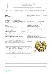 English Worksheet: Listening comprehension