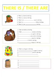 English Worksheet: THERE IS / THERE ARE