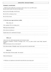 English Worksheet: Lawless - analysis of the first scene 