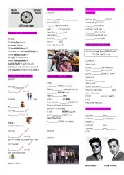 English Worksheet: MARK RONSON  ft. Bruno Mars Uptown Funk