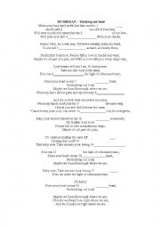 English Worksheet: songs in english: Ed sheran - thinking out loud