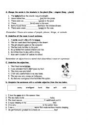 Revision worksheet