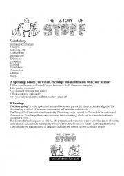 English Worksheet: The story of Stuff