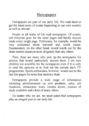 English Worksheet: NEWSPAPER