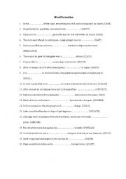 English Worksheet: Word formation