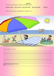 English Worksheet: summer