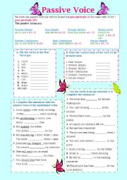 English Worksheet: Passive voice