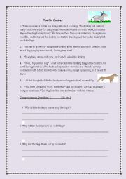 English Worksheet: Exam about the OLD DONKEY (5th form)