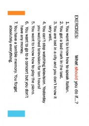 English Worksheet: GIVING A RECOMMENDATION