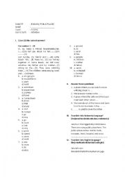 English Worksheet: Public Place