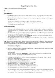 English Worksheet: Carnival Storytelling