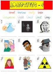 English Worksheet: adjectives - 4