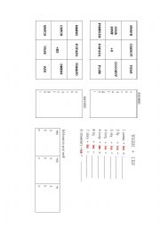 English Worksheet: singular and plural
