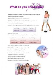 English Worksheet: What do you know about Disneys Violetta? - conversation activity