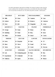 English Worksheet: taboo game