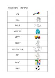 English Worksheet: toys