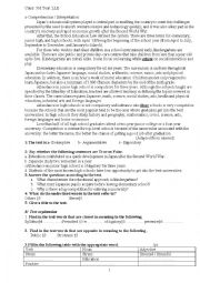 English Worksheet: Education In Japan