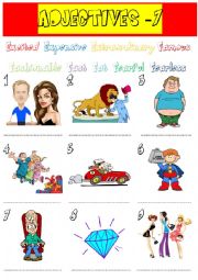 English Worksheet: adjectives - 7