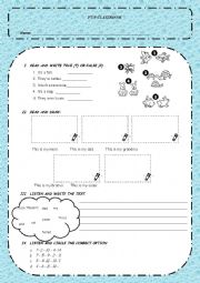 English Worksheet: fun corner