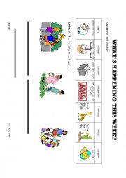 English Worksheet: Days of the week