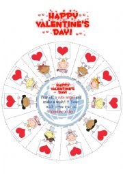 English Worksheet: Valentines Day Wishes