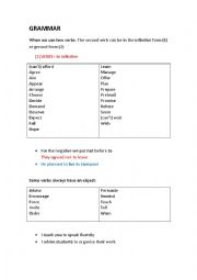 English Worksheet: Gerunds and infinitives