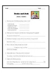 Drake and Josh - Comprehension questions