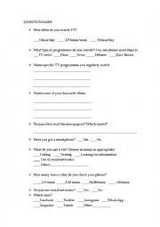 Student Questionnaire