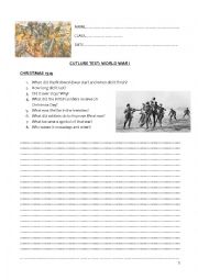 Culture test: World War 1