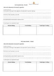 English Worksheet: It hurts! - bullying