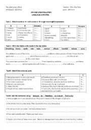 English Worksheet: AIR AND LAND POLLUTION