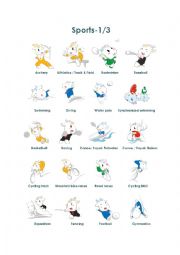 English Worksheet: Sports