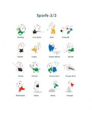 English Worksheet: Sports