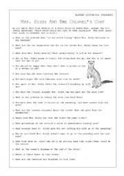 English Worksheet: Mrs. Bixby and the Colonels Coat