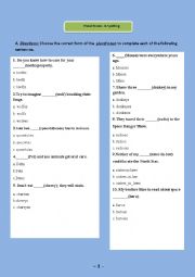 English Worksheet: exercises about plural nouns