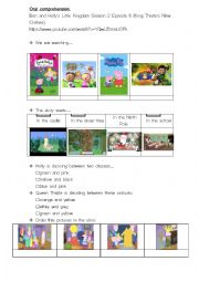 English Worksheet: BEN AND HOLLY LISTENING COMPREHENSION