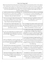 English Worksheet: Agony Aunt