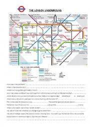 English Worksheet: The London Underground