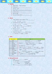 English Worksheet: Grammar Exercises