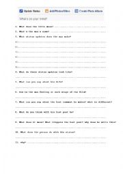 English Worksheet: whats on your mind ?