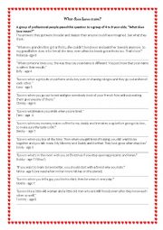English Worksheet: Valentines Day Discussion Questions / Speaking