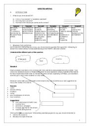 English Worksheet: DEVELOPING WRITING SKILLS-- GIVING A TALK