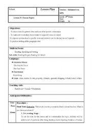 English Worksheet: human rights